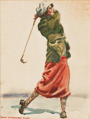 JAMES MONTGOMERY FLAGG (1877-1960) Follow Through. [COVER ART / GOLF]